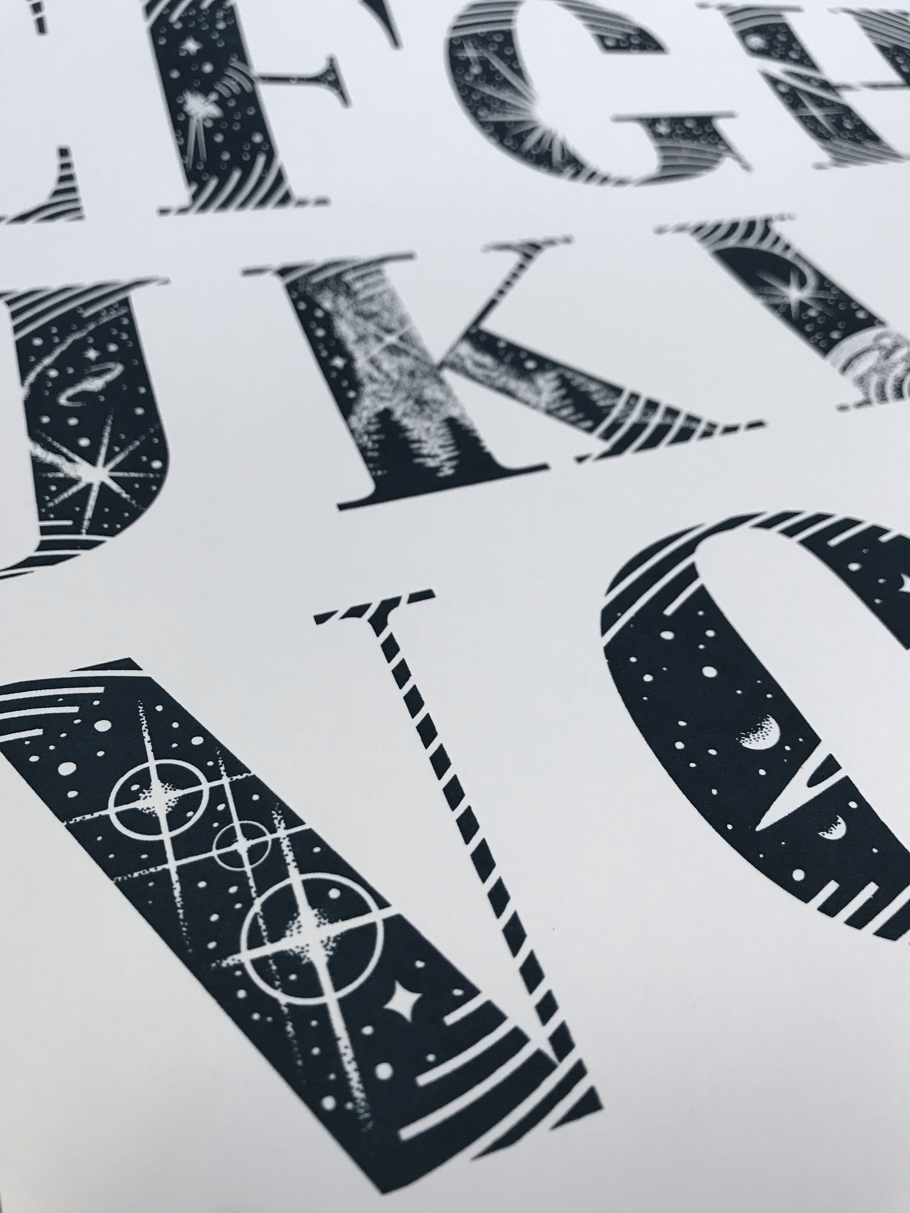 Close-up of finished Spaceabet
