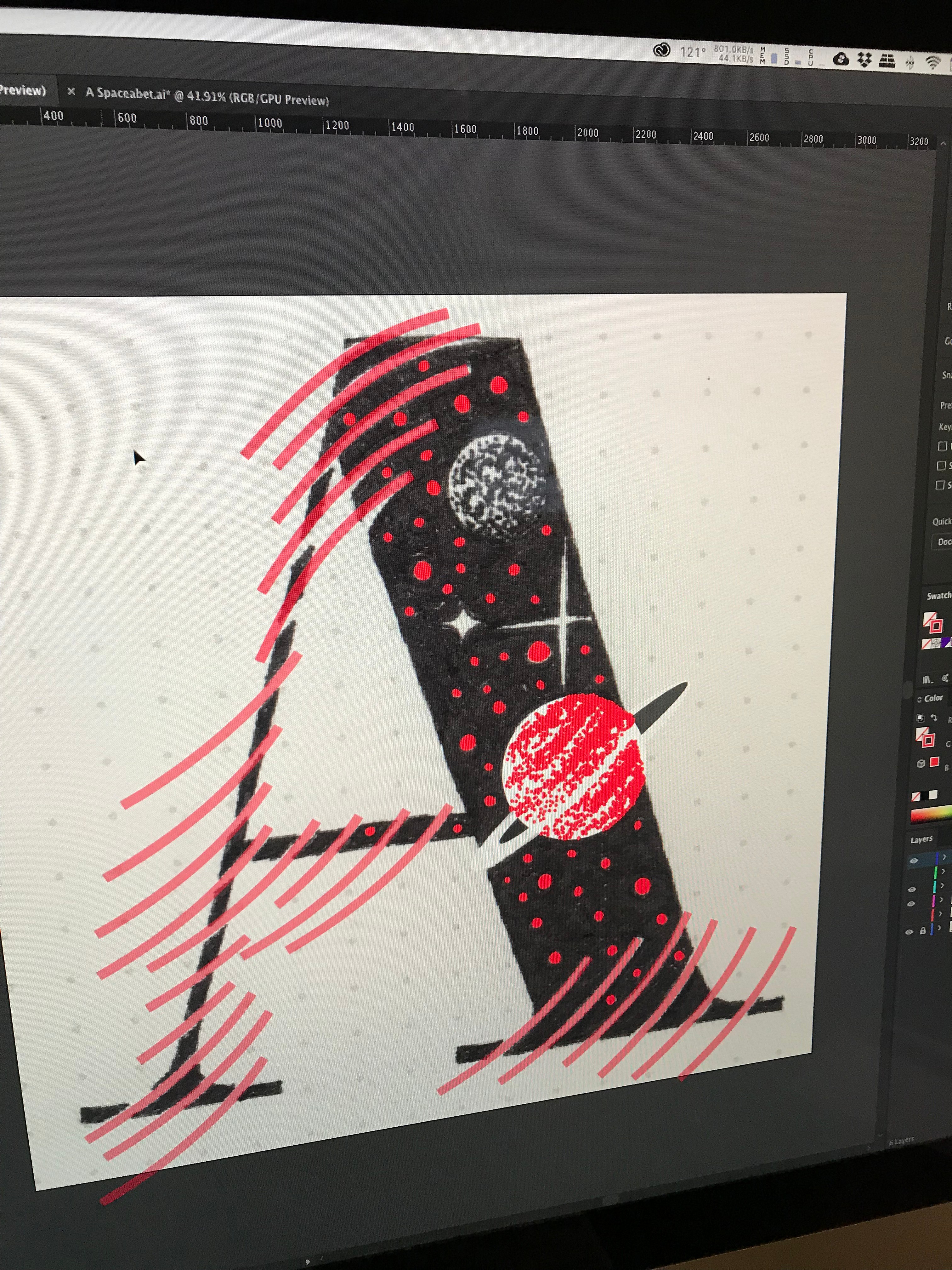 Example of the vectorizing process