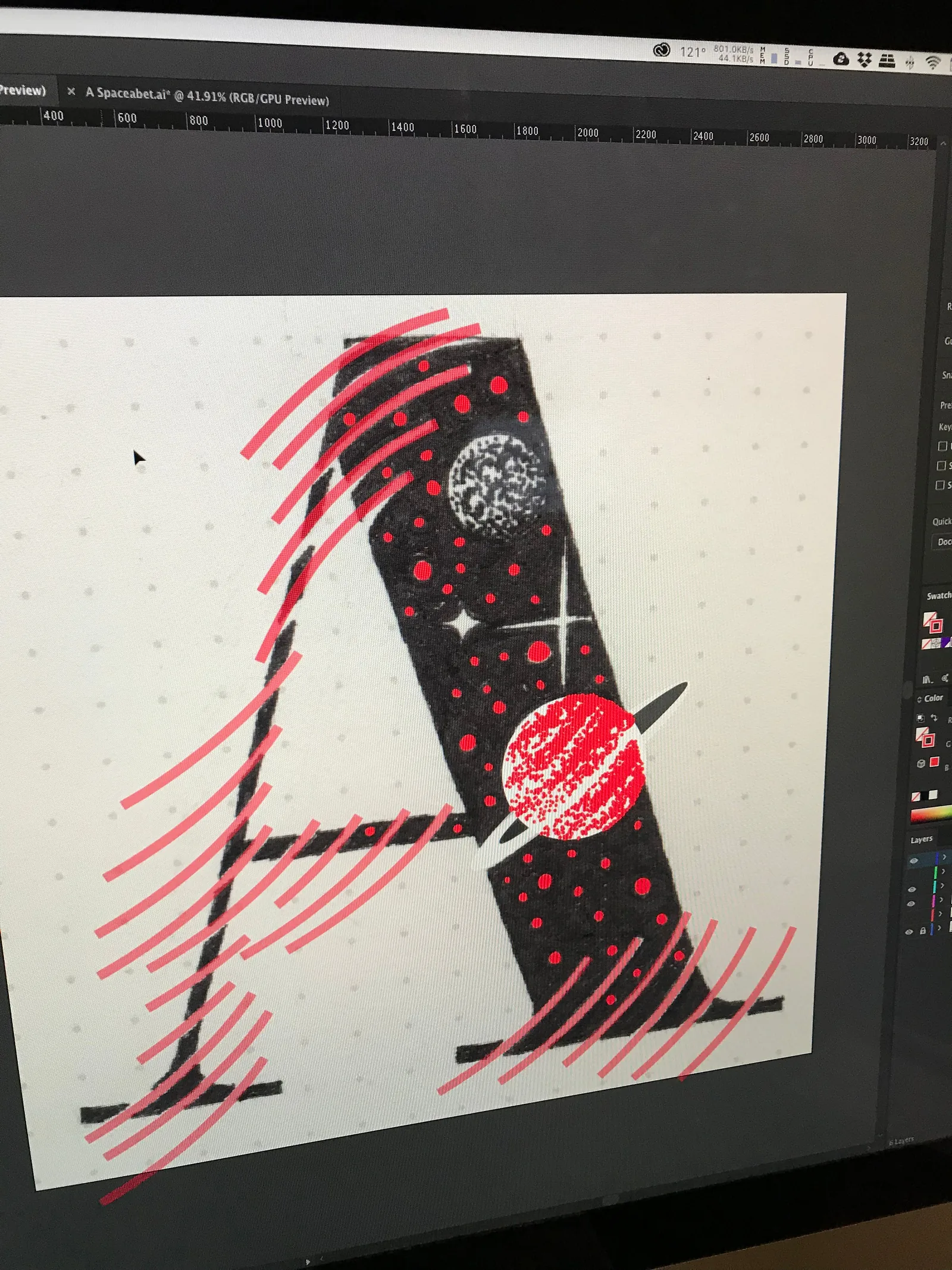 Example of the vectorizing process